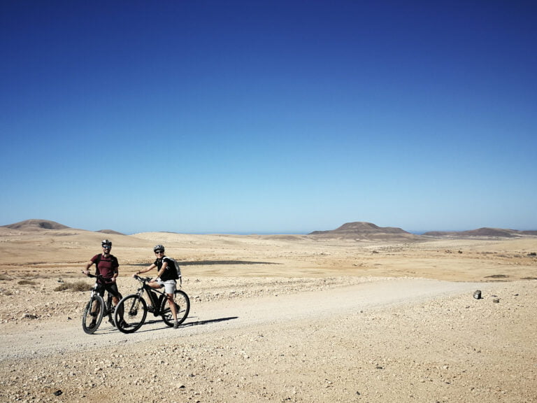 ruta en Mtb en el desierto de Fuerteventura